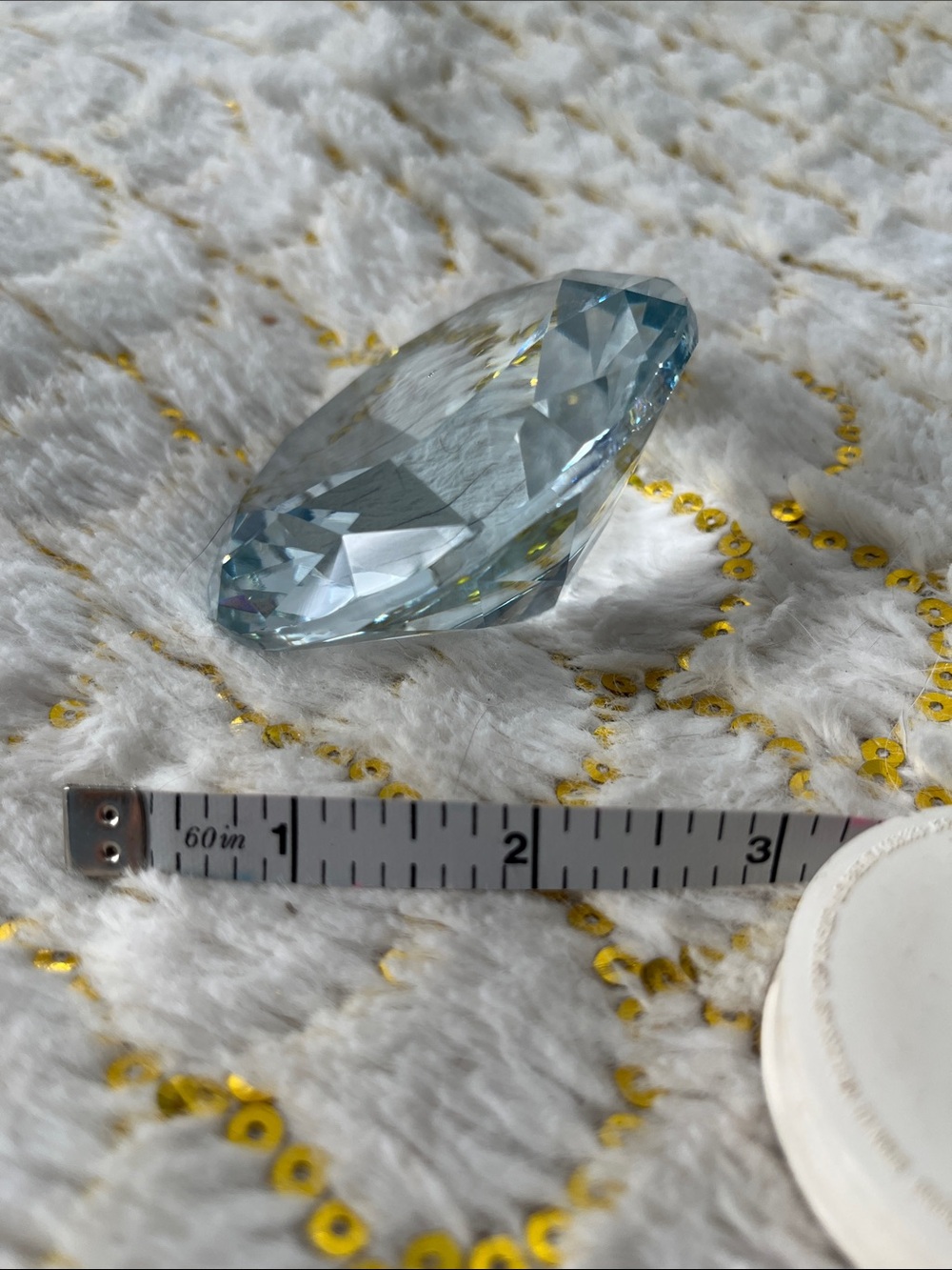 Light Blue Faceted Crystal Accent Stone - Women Jewelry